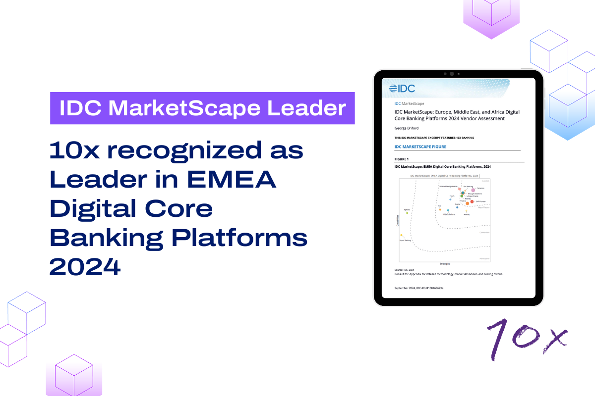 10x Banking Leader in IDC MarketScape EMEA